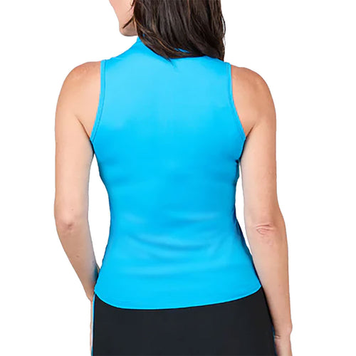 Sofibella Electric Blue Sleeveless Electric Blue Womens Golf Polo - 2