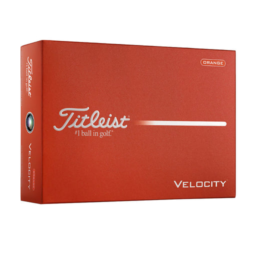Titleist Velocity Golf Balls - Dozen - Orange/Dbl Digit #