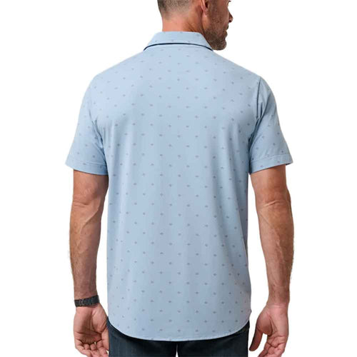 TravisMathew Comfortknit Geo Short Sleeve Woven Mens Shirt - 2
