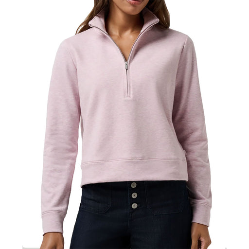 Travis Mathew Cloud Half Zip 2.0 Wns Golf Pullover - Hthr Violet Ice/L