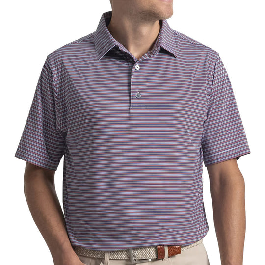 FootJoy Horizon Stripe Lisle Mens Golf Polo