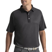 Load image into Gallery viewer, FootJoy Star Geo Pique Mens Golf Polo - Black/XXL
 - 2