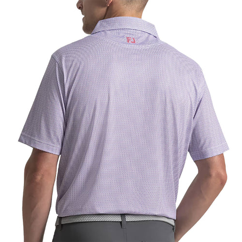 FootJoy Wave Print Lisle Mens Golf Polo - 2