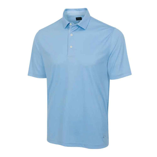Greg Norman ML75 Microlux Chevron Mens Golf Polo - Blue Haze/XL