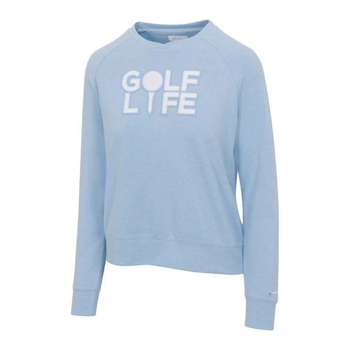 Greg Norman Golf Life Layering Womens Pullover - Blue Haze Hthr/L