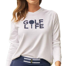 Load image into Gallery viewer, Greg Norman Golf Life Layering Womens Pullover - White/L
 - 4