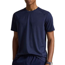 Load image into Gallery viewer, RLX Ralph Lauren Airflow Peach Mens Tennis Shirt - Refined Navy/XL
 - 4