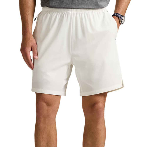 RLX Polo Golf 4-Way Axis 7 Inch Mens Tennis Short - Ceramic White/XL