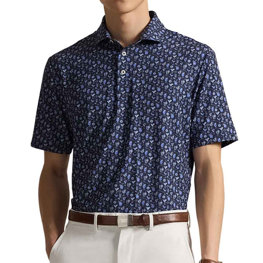 RLX Ralph Lauren Lightweight Airflow Novelty RLX Shortsleeve Mens Golf Polo