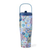 Life Is Good Flora Sticker Collage 30oz Stainless Corkcicle Go Cup Water Bottle