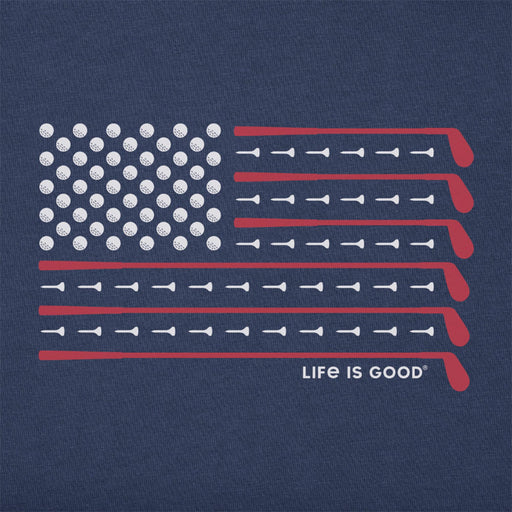 Life Is Good Golf Flag CrusherLite SS Mens T-Shirt