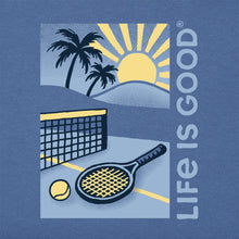 Load image into Gallery viewer, Life Is Good Tennis Court Beach SS Mens T-Shirt
 - 2