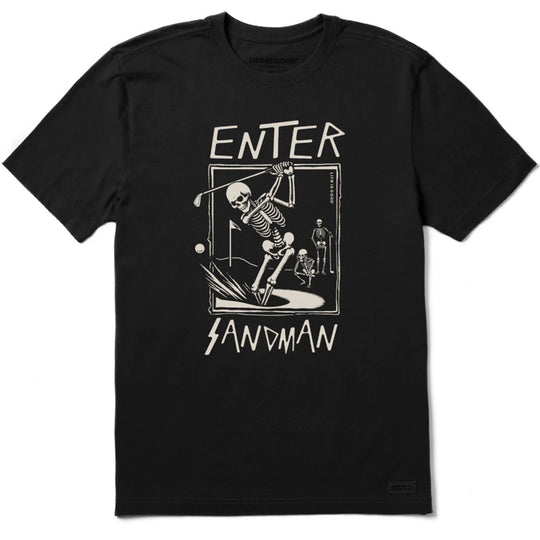 Life Is Good Enter Sandman Shortsleeve Crusher Mens T-Shirt