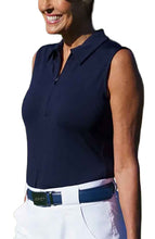 Load image into Gallery viewer, Jofit Sleeveless Womens Golf Polo - Midnight/XXL
 - 7