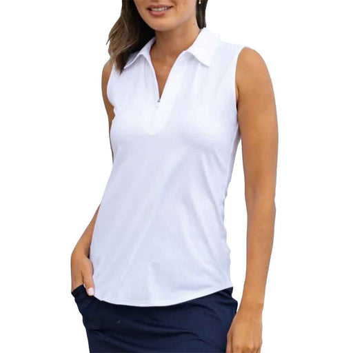Jofit Sleeveless Womens Golf Polo - White/XXL