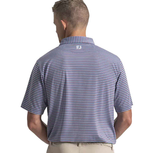 FootJoy Shadow Stripe Lisle Mens Golf Polo - 2