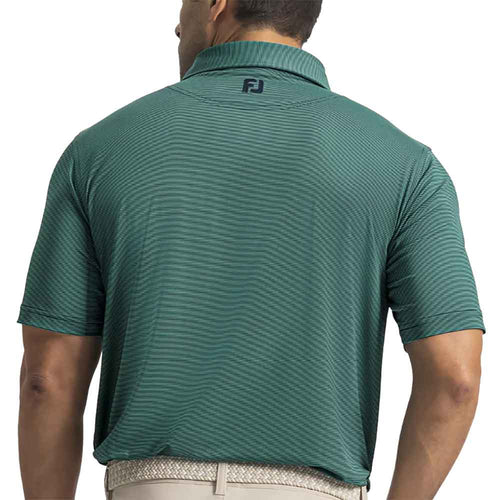 FootJoy Micro Feeder Stripe Lisle Mens Golf Polo - 2