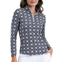 Load image into Gallery viewer, Ibkul Carolyn LS Mock Womens Golf QZ - Black/XL
 - 1