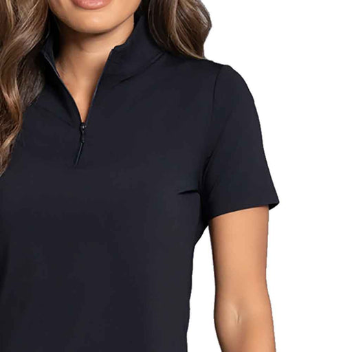 Ibkul Essential Solid SS Mock Womens Golf QZ