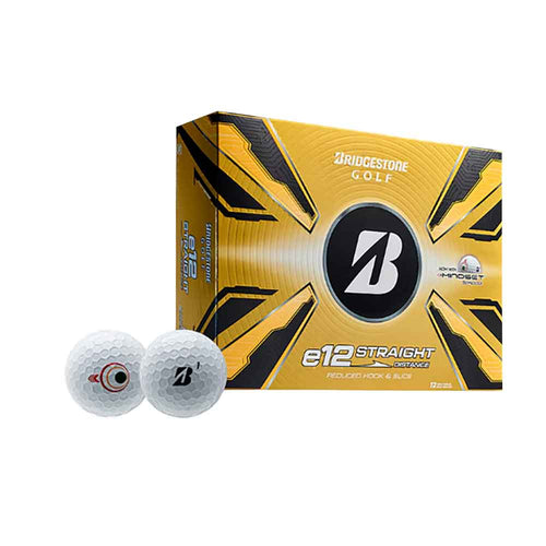 Bridgestone e12 Straight White Golf Balls - Dozen