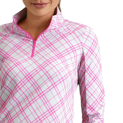 Ibkul Tony Long Sleeve Mock Womens Golf QZ