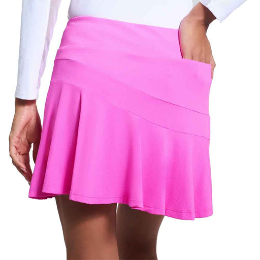 Ibkul Solid Flounce 16.5 inch Womens Golf Skort
