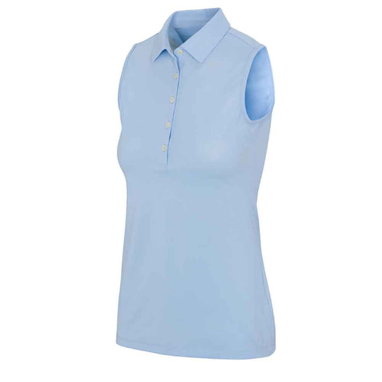 Greg Norman Sleeveless Freedom Micro Pique Stretch Womens Golf Polo
