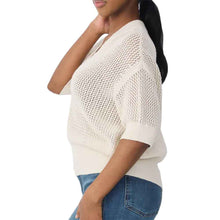 Load image into Gallery viewer, Krimson Klover Tansy SS Henley Womens Sweater
 - 3