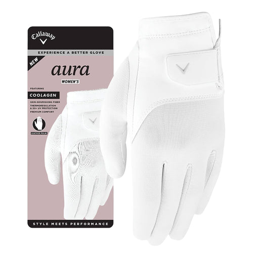 Callaway Aura Womens White Golf Glove