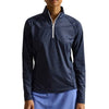RLX Polo Golf Airflow Small Floral Womens Quarter-Zip Mock Neck Golf Pullover