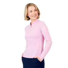 Load image into Gallery viewer, Sofibella Golf Colors UV Piq Womens LS Golf Shirt
 - 6