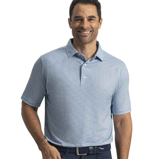 FootJoy Ellipse Print Lisle Mens Golf Polo