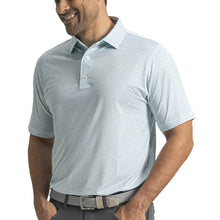 Load image into Gallery viewer, FootJoy Ellipse Print Lisle Mens Golf Polo - Wt/Bl Rf/Sea Gl/XXL
 - 2