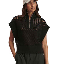 Load image into Gallery viewer, Varley Gaines Half Zip Knit Womens Sweater - Black/L
 - 1