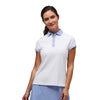 Fairway & Greene Ellie White/Oxford Womens Golf Polo