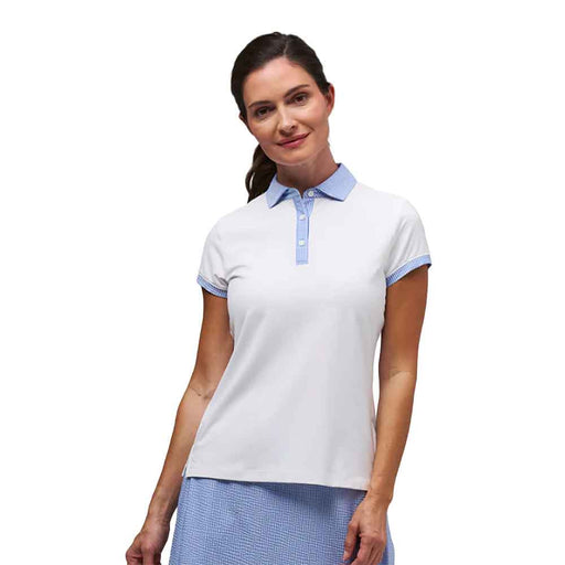 Fairway & Greene Ellie Womens Golf Polo - White/Oxford/L