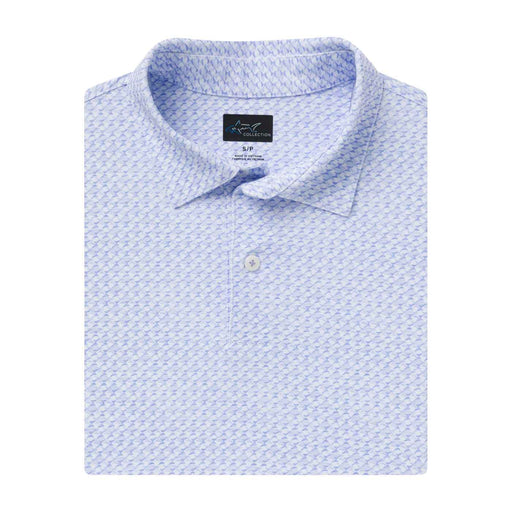 Greg Norman Shark Tail Matrix Mens Golf Polo