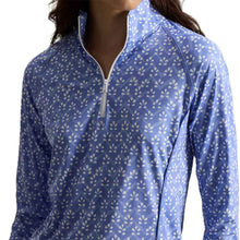Load image into Gallery viewer, RLX Polo Golf Blu Mist Batik Wmns QZ Pullover
 - 3