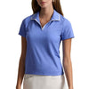 RLX Polo Golf Drop Needle Rib Knit Blue Mist Short-sleeve Womens Golf Polo
