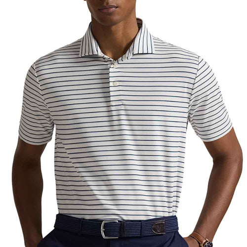 RLX Golf Lightweight Airflow Jersey Multi-Stripe Shortsleeve Mens Golf Polo