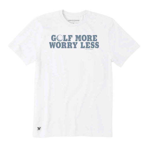 Life Is Good Golf More Golf Ball Crusher SS Mens T - Cloud White/XL