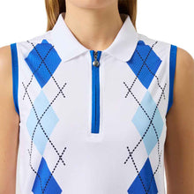 Load image into Gallery viewer, Daily Sports Argyle Womens Sleeveless Golf Polo
 - 3