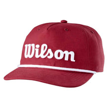 Load image into Gallery viewer, Wilson Golf Script Rope Snapback Hat - Burgundy/One Size
 - 1