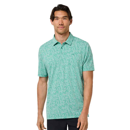 TravisMathew Performanc Jersey Sands Mns Golf Polo - Hthr Brght Aqua/XL