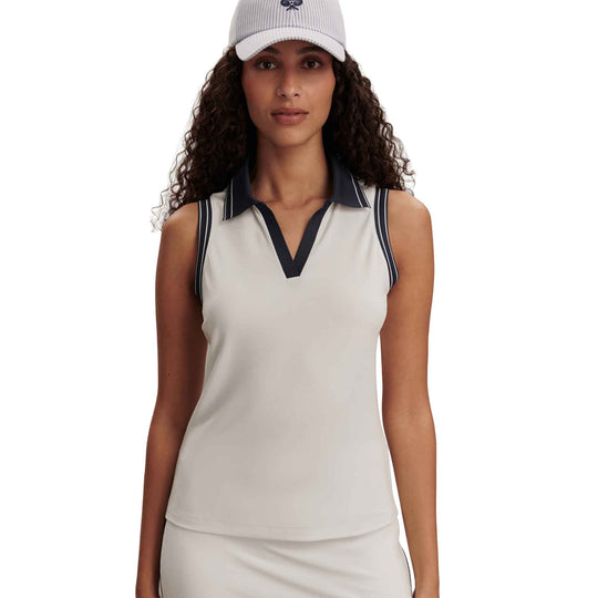 Varley Isaac Performance Sleeveless Womens Golf Polo