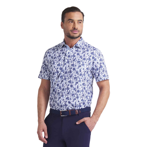 Puma Golf Cloudspun Carmela Floral Mens Golf Polo