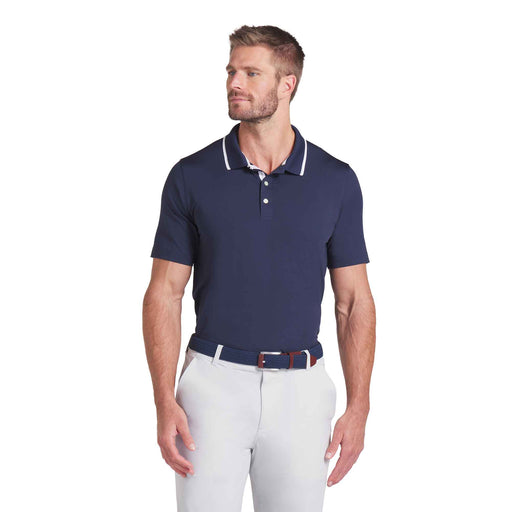Puma Golf MATTR Elevated Sold Mens Golf Polo - Deep Navy/XXL