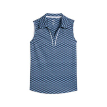 Load image into Gallery viewer, Puma Golf Scallop Sleeveless Girls Golf Polo - Deep Navy/L
 - 1