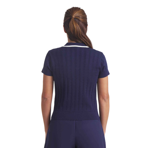 Puma Golf X Arnold Palmer Pointelle Womens Short Sleeve Golf Polo - 2