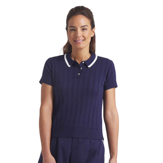 Puma Golf X Arnold Palmer Pointelle Womens Short Sleeve Golf Polo